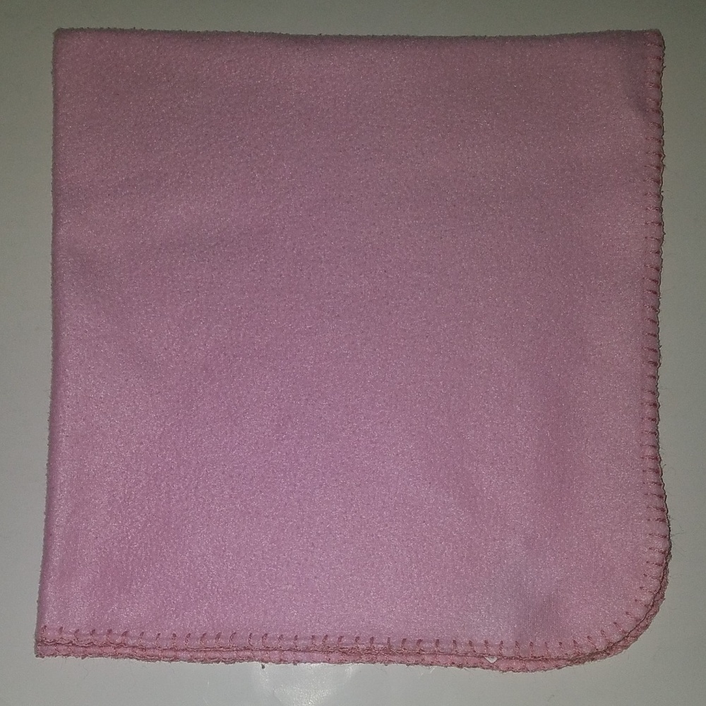 Best Brands Solid Pink Fleece Baby Blanket Lovey Security Lightweight